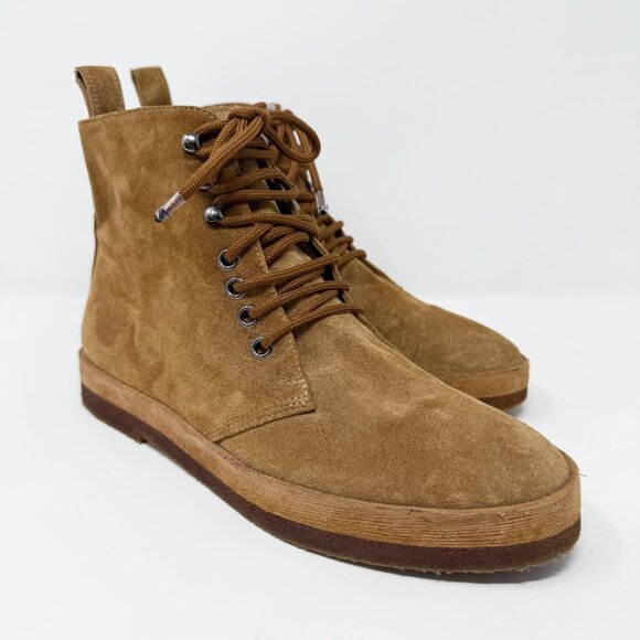 Jenni Kayne Tan Suede Canyon Boots Women's Sz EU 38/US 8 Lace Up Made in Italy - Picture 9 of 9